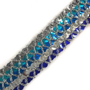 Traka Šljokice MULTI silver