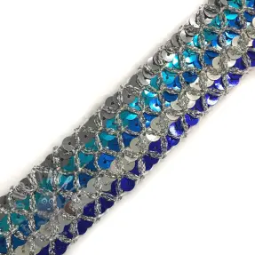 Traka Šljokice MULTI silver