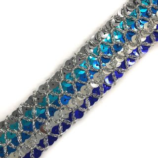 Traka Šljokice MULTI silver