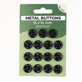 Kopča METAL 14 mm black
