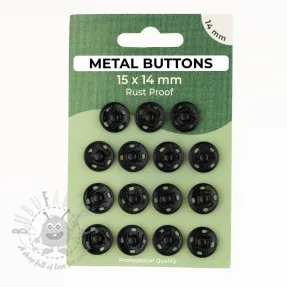 Kopča METAL 14 mm black