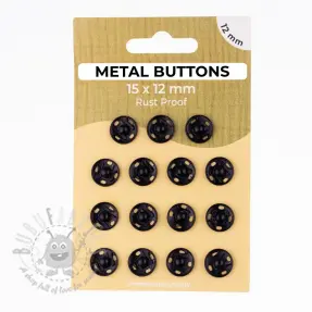 Kopča METAL 12 mm black