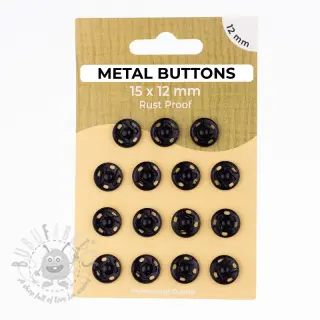 Kopča METAL 12 mm black