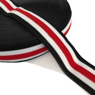 Guma glatka 3 cm Side stripe red