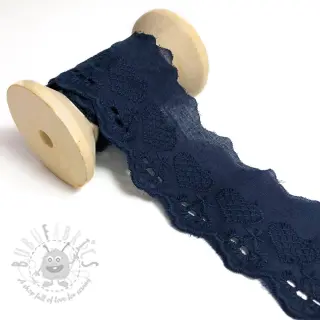 Čipka Heart dark blue