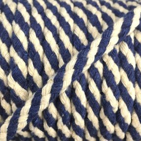 Bombažna vrvica 5 mm blue ecru