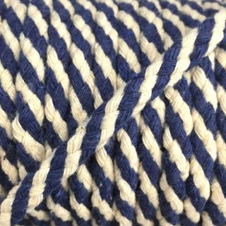 Bombažna vrvica 5 mm blue ecru