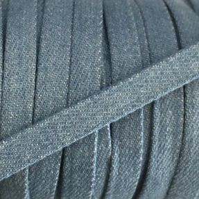 Pamučna vrpca plosnata 10 mm Denim baby blue