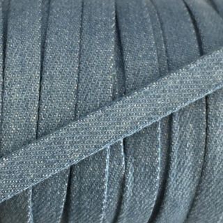 Pamučna vrpca plosnata 10 mm Denim baby blue