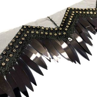 Čipkasti til Burlesque zigzag black