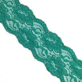 Čipka Blossom dark green