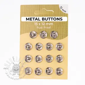 Kopča METAL 12 mm silver