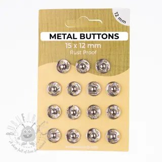 Kopča METAL 12 mm silver