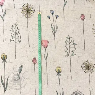 Dekorativna tkanina Linenlook Soft flower field