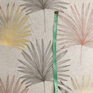 Dekorativna tkanina Luxury palm metallic premium