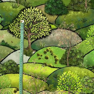 Dekorativna tkanina Forest hill proljeće digitalni tisak
