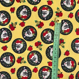 Pamuk FRIDA Hearts skull digital print