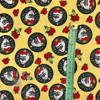 Pamuk FRIDA Hearts skull digital print