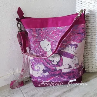 Semiš ALASKA fuchsia/amethyste