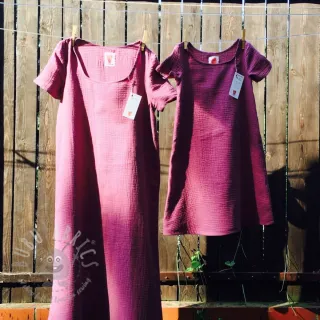 Tetra Tkanina/Muslin purple ORGANIC