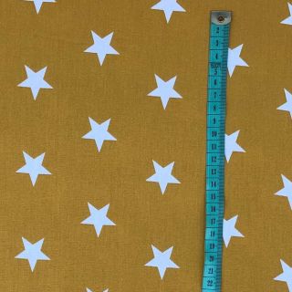 Pamučna tkanina Stars ochre