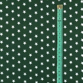 Pamučna tkanina Petit stars dark green