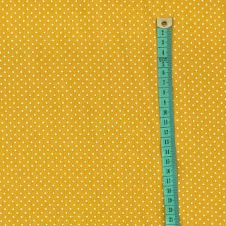 Pamučna tkanina Petit dots ochre