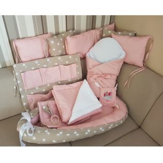 Pamučna tkanina Petit stars light rose