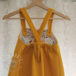 Baršun somot yellow