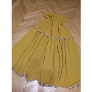 Dvoslojna gaza/muslin ochre ORGANIC