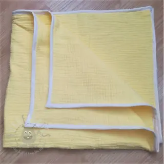 Tetra Tkanina/Muslin soft yellow ORGANIC