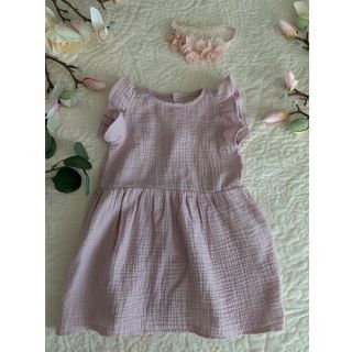 Dvoslojna gaza/muslin old rose ORGANIC