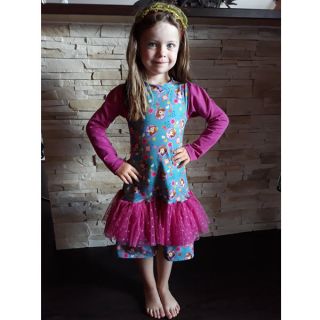 Tyl za TUTU SPOT dark fuchsia