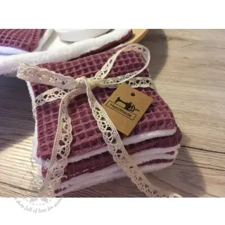 Pamučni vafel mauve