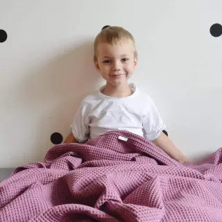 Pamučni vafel mauve