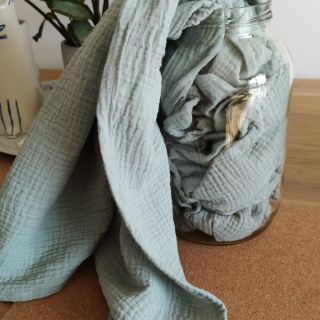 Dvoslojna gaza/muslin mint ORGANIC