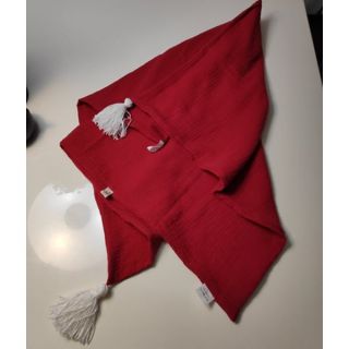 Tetra Tkanina/Muslin red ORGANIC