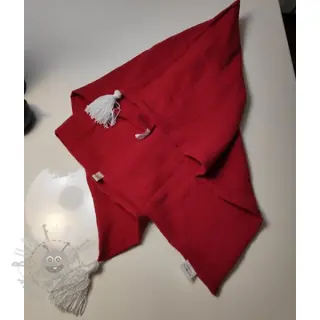 Tetra Tkanina/Muslin red ORGANIC