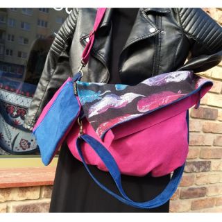 Semiš ALASKA fuchsia/amethyste
