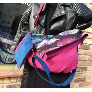 Semiš ALASKA fuchsia/amethyste