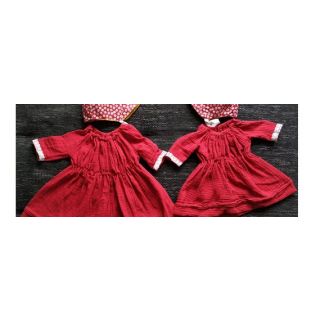 Tetra Tkanina/Muslin red ORGANIC