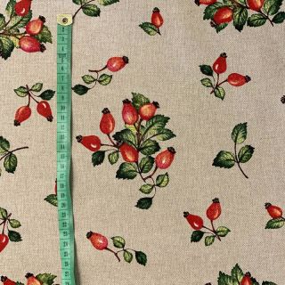 Dekorativna tkanina Linenlook Rosehip fresh garden