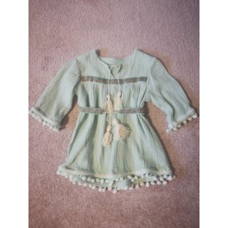 Dvoslojna gaza/muslin mint ORGANIC