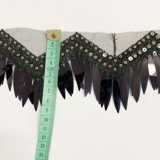 Čipkasti til Burlesque zigzag black