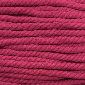 Bavlnená šnúra točená 12 mm fuchsia