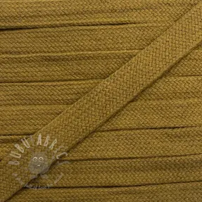 Pamučna plosnata vrpca 13 mm golden brown