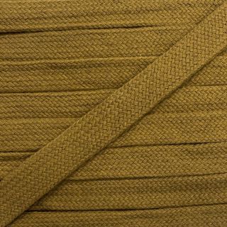 Pamučna plosnata vrpca 13 mm golden brown