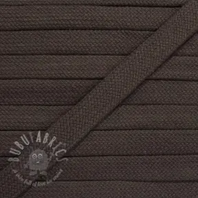 Pamučna plosnata vrpca 13 mm mocha