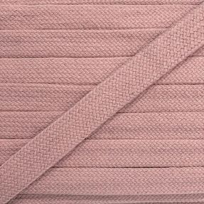 Pamučna plosnata vrpca 13 mm washed pink