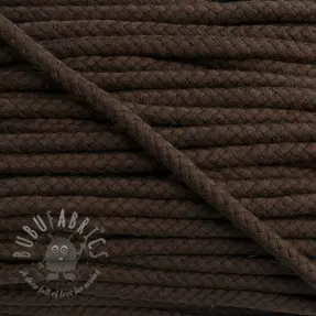 Pamučna upletena vrpca 8 mm dark mocha